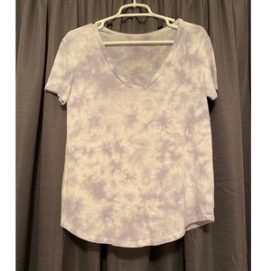 Purple Tie-Dye American Eagle Shirt